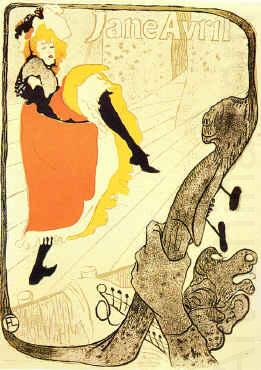  Henri  Toulouse-Lautrec Jane Avril -1893 china oil painting image